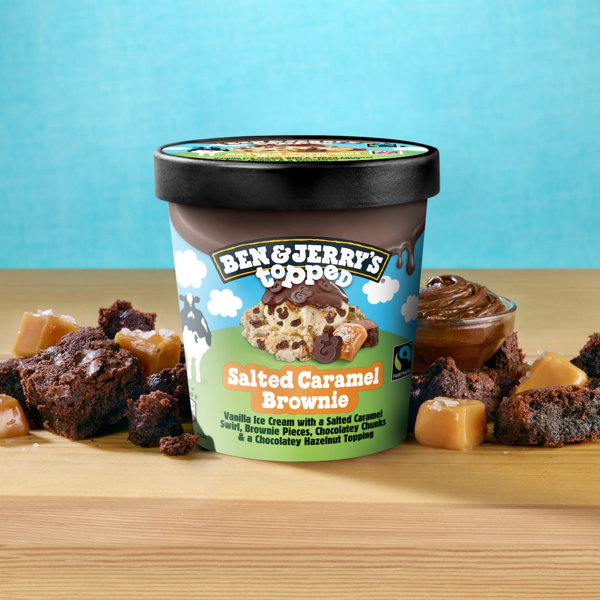 Salted Caramel Brownie Topped - Pint 2 / 4